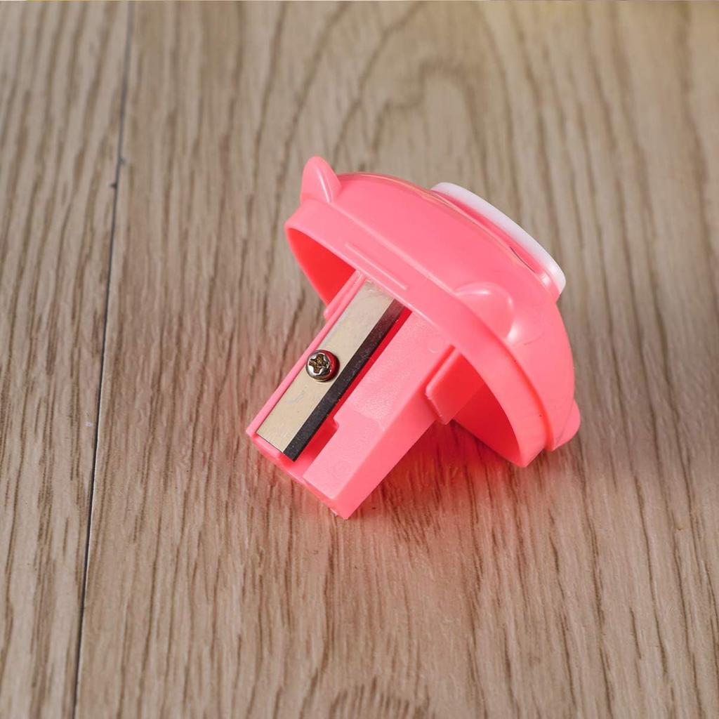 5Pcs Mixed Colors Piggy Pencil Sharpener - Cartoon Pig Handheld Sharpener for Kids, Single Hole, Portable and Easy to Use, Assorted Colors