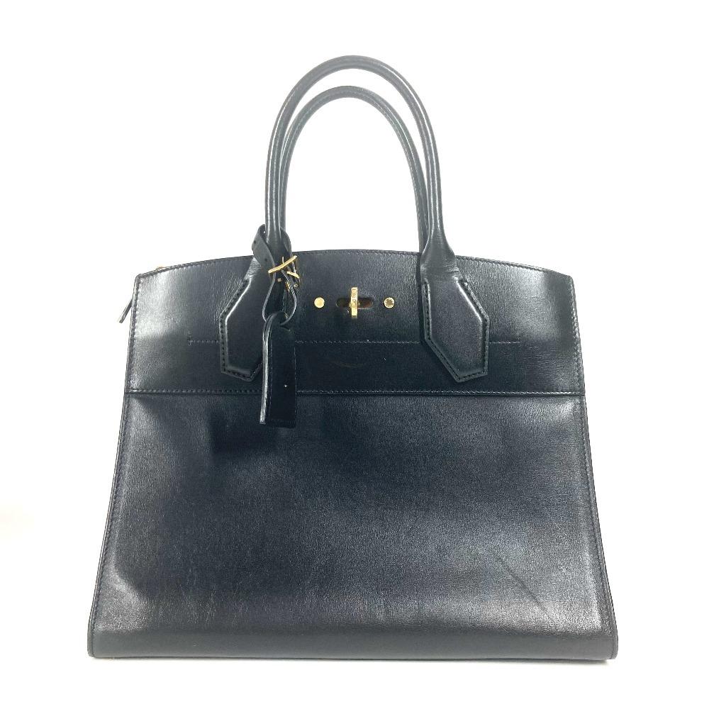 Louis Vuitton M53015 Bag City Steamer MM Hand Bag Leather Black