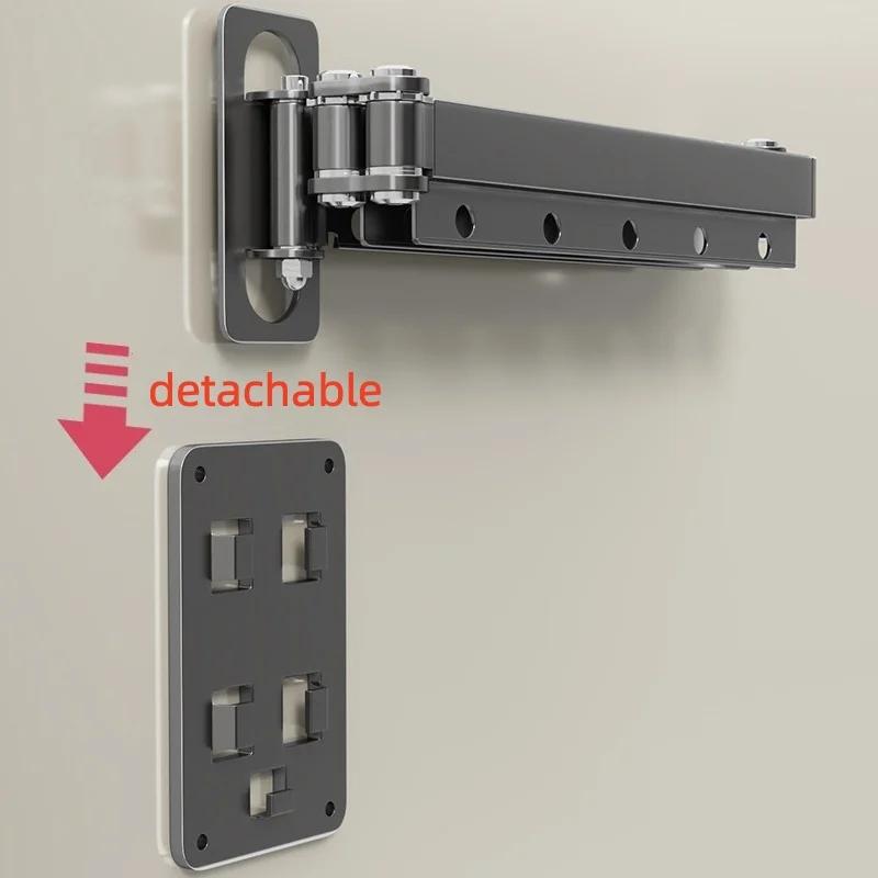 Set Tenda Doccia Pieghevole Premium - Divisorio Retrattile Invisibile Senza Foratura, Poliestere Impermeabile Separazione Secco-Bagnato