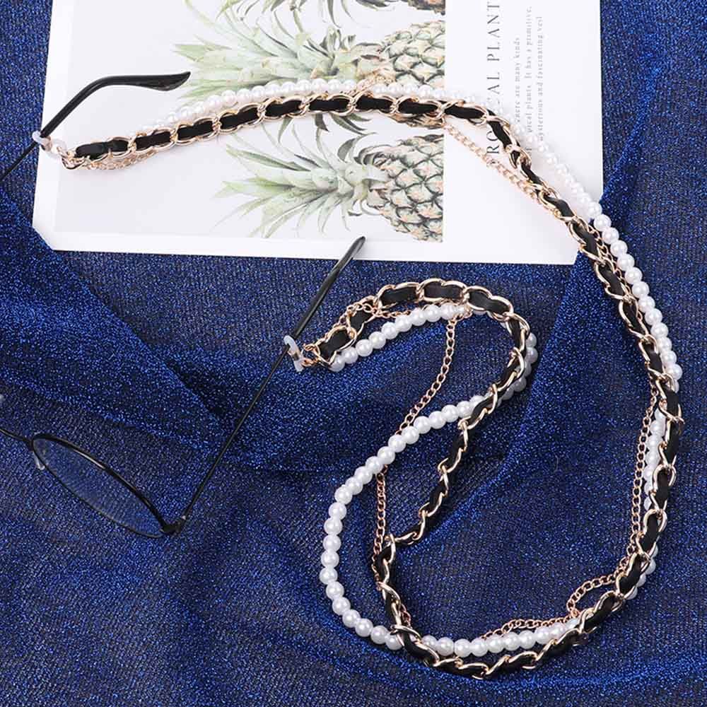 

Luxury Beaded Cord Lanyard Neck Chain Straps Glasses Chain Glasses Holder золотий