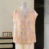 Datang Furen Chinese Style Half-Sleeve T-Shirt for Middle-Aged Women