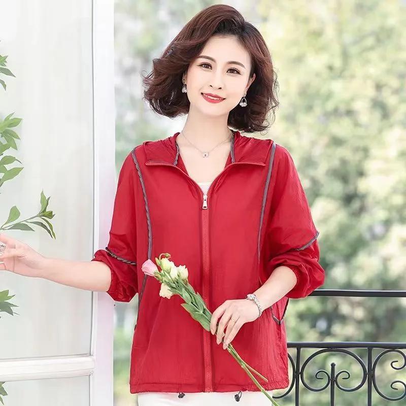 Summer Sun Protection Clothing Women's Outer Wear Fashion Lightweight Breathable Anti-ultraviolet Loose Outdoor Jacket