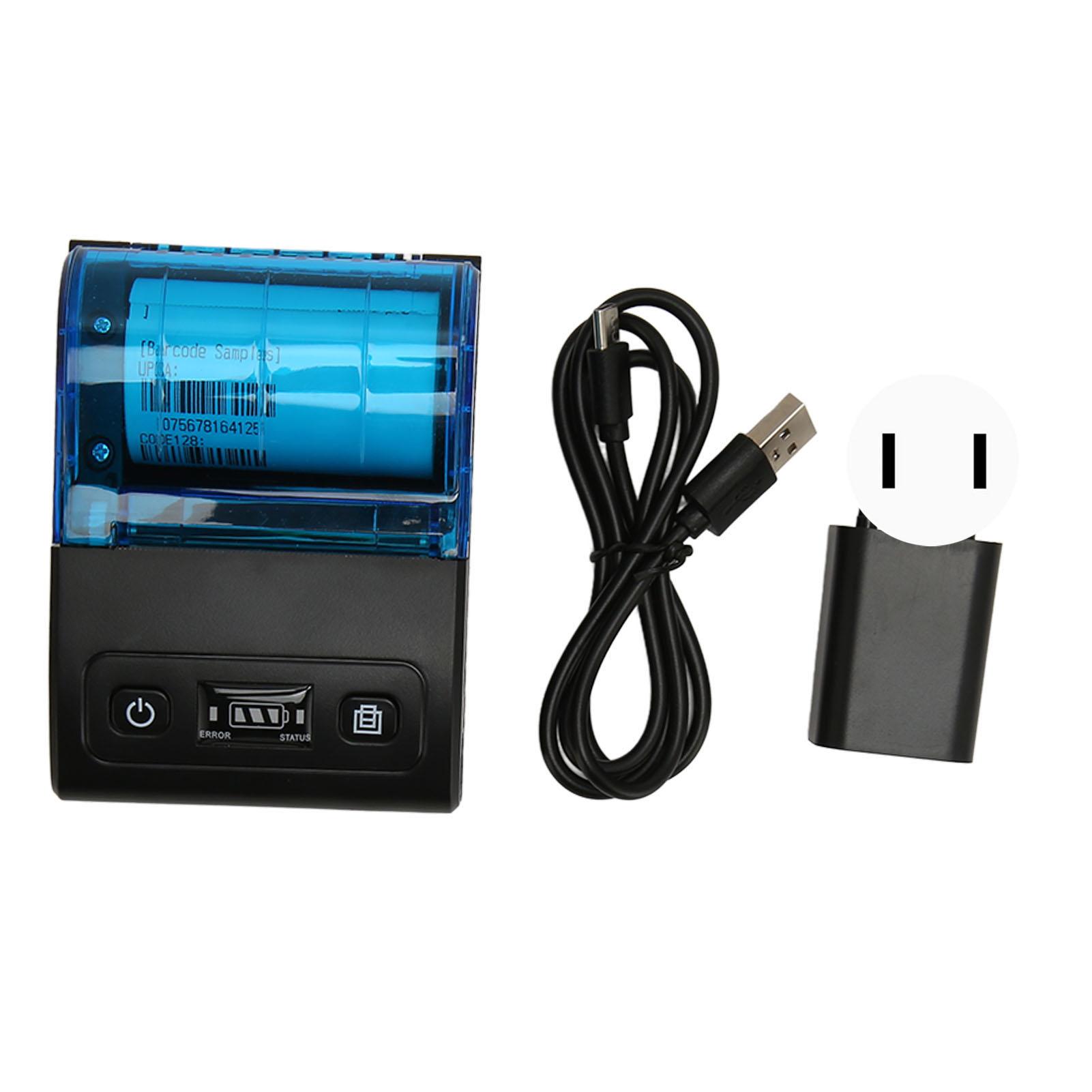 

Портативный термопринтер многофункциональный Bluetooth 4.0 58 мм мини термопринтер для чеков для магазина US Plug