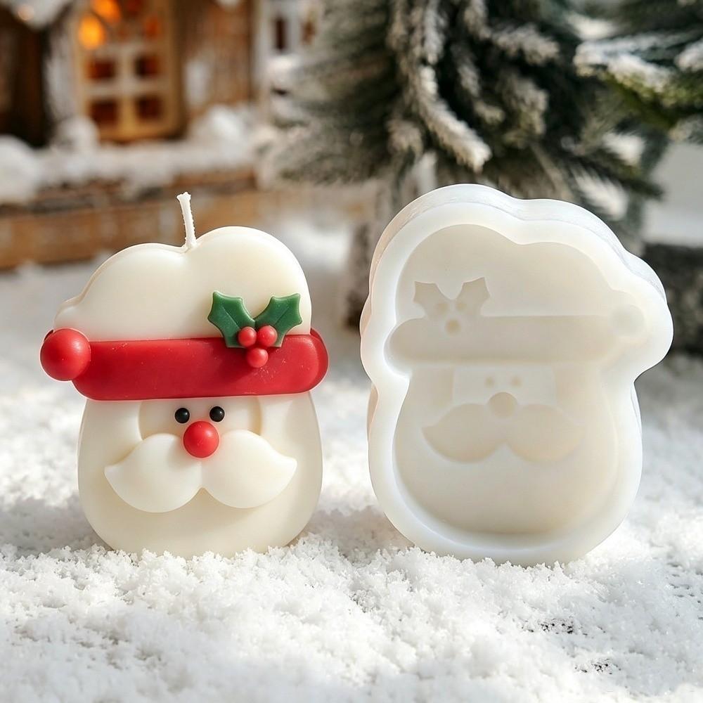 DIY Christmas Ornament Mold Multi-purpose Silicone Candle Wax Mold Non-stick Heat-resistant Epoxy Resin Plaster Mold