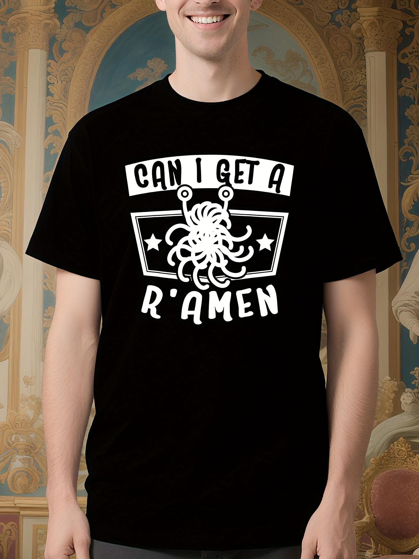 FSM Flying Spaghetti Monster Atheist Tshirt - Funny Can I... XXL