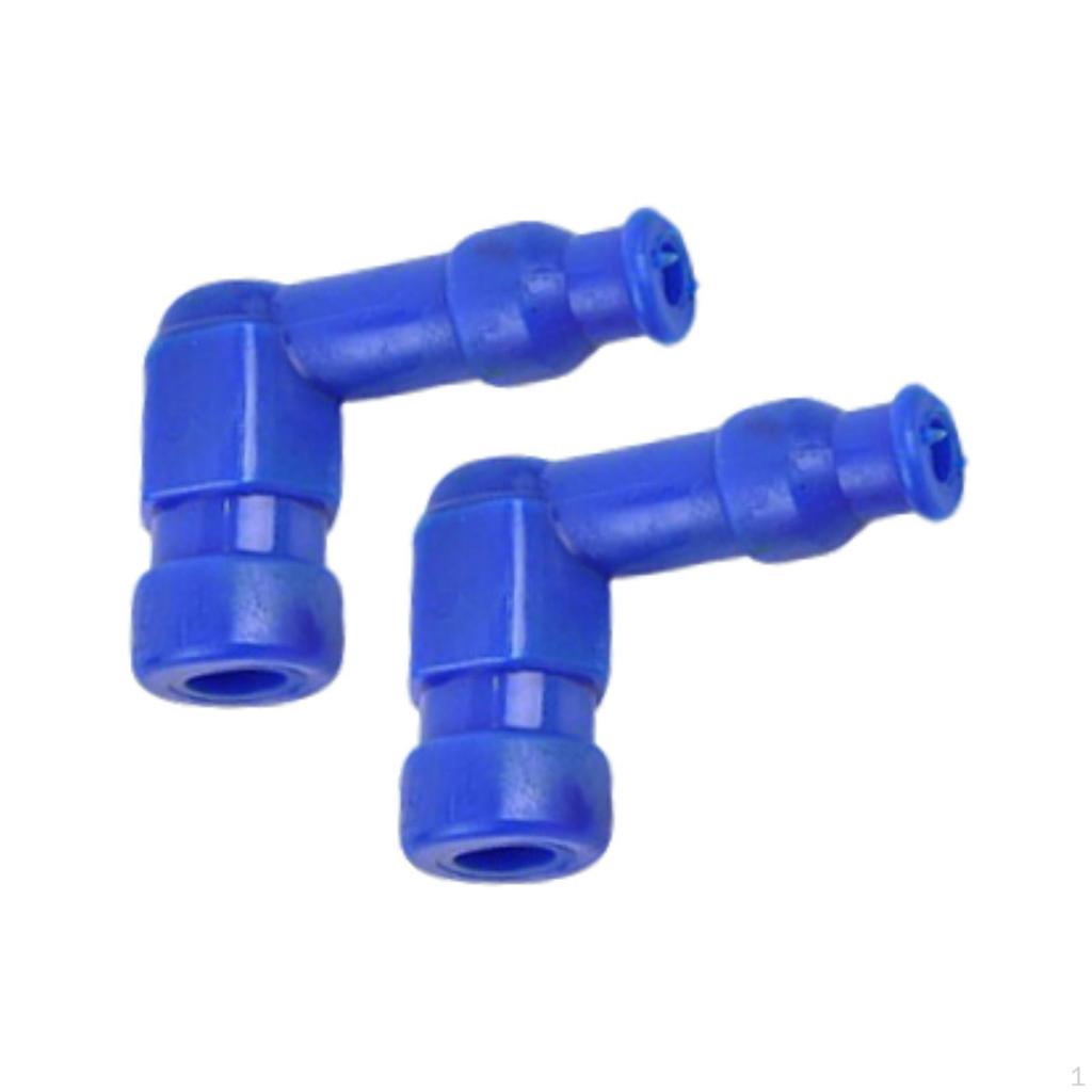 2 Pieces Motorcycle Spark Plug Cap Ignition Accessories 90 Degree Angle for