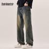 Jean en Denim Homme Mark Fairwhale Lavé Coupe Droite Ample