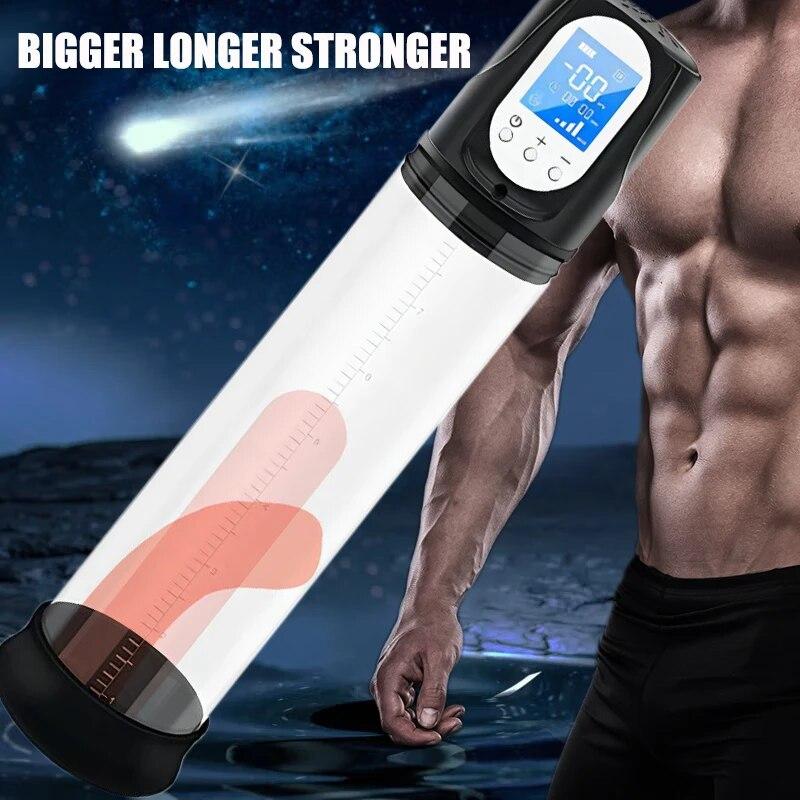 Automatic Penis Pump Electric Sucking Pump Real Penis Trainer for Man Big Cock Extender Penis Enlargement Sex Tool Adult Toys 18