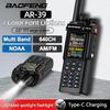 BAOFENG AR-39 Walkie Talkie Longa Distância Multibanda AM FM 640 Canais NOAA com Lanterna Cópia de Frequência Sem Fio Baofeng Rádio Amador