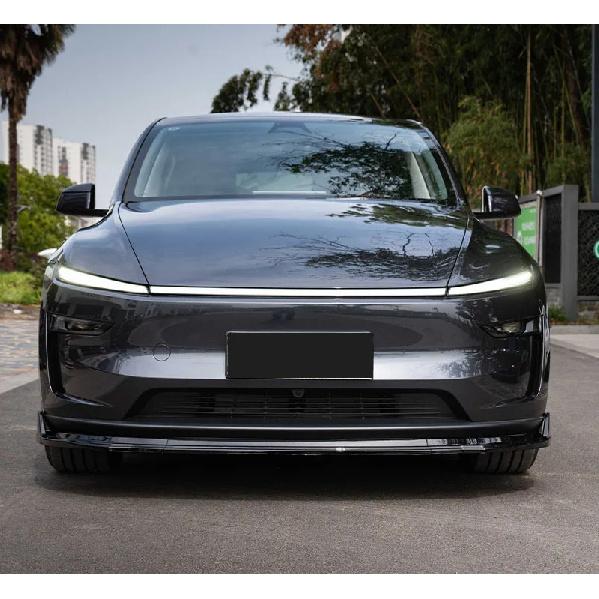 For New Tesla Model Y Juniper Launch 2025+ Front Bumper Front Lip Front Shovel Kit Sedan Body Spoiler Splitter Chin Guard Kit