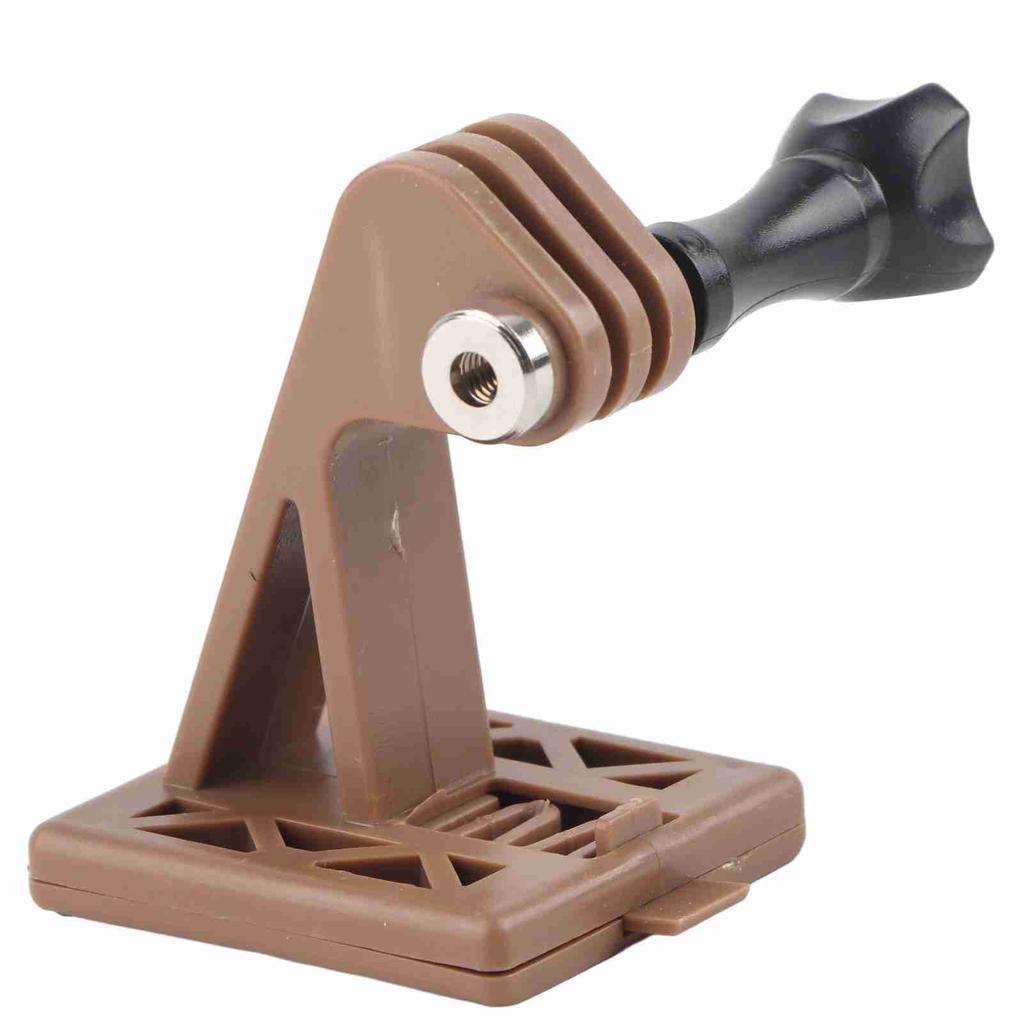 Lightweight Nylon Portable Helmet Adapter Base Fixed Mount for Camera (Black)