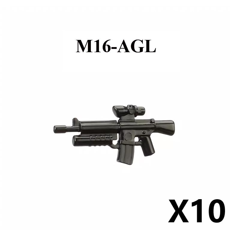 Military Building Block Set Military Supplies Waffen Accessory Soldier Colonel Helmet Gun Rifle M16 Waffen Box Ammunition Brick Toy