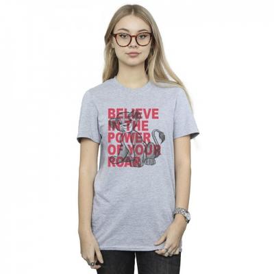 Womens/Ladies The Lion King Power Of Roar Cotton Boyfriend T-Shirt