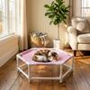 Folding Pet Camping Bed Removable Cat Hammock Comfortable Cat Elevated Bed  Outdoor