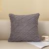 Solid Color Green Plush Diamond Pillowcase for Sofa
