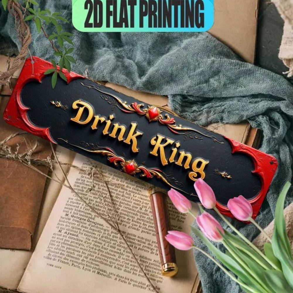 Retro Metal Wall Art for Home Office Beer Bar Decor