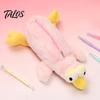 Funny Bird Pencil Case Plush Case, Creative Fluffy Bag, Cute Shape Three-dimensional Stationery Storage Expression Pen Pouch for Students And