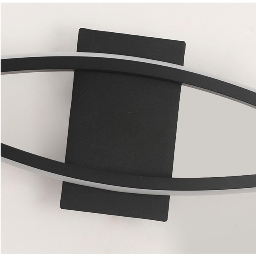 Nové stylové a současné LED nástěnné svítidlo s moderním designem ve tvaru S, ideální pro osvětlení chodby a obývacího pokoje, 18W lampa