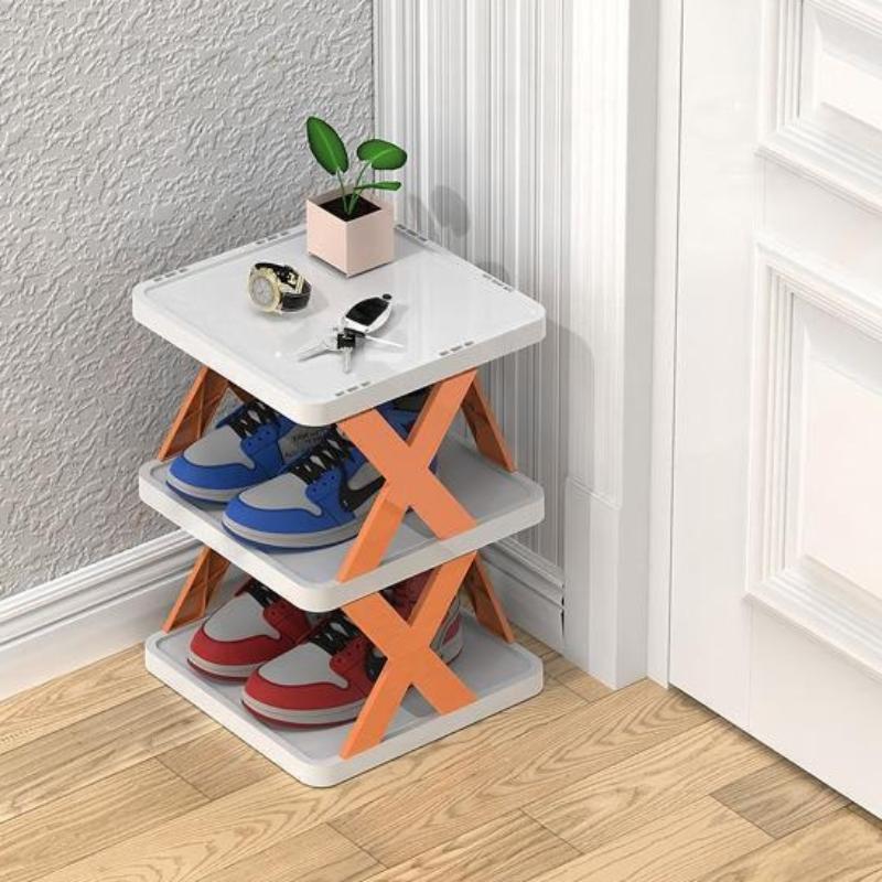 Rafturi pentru încălțăminte Organizator de depozitare Rafturi detașabile pentru pantofi Salvează Raft de uz casnic al familiei Raft cu mai multe straturi Raft simplu pentru pantofi Dulap de culoare