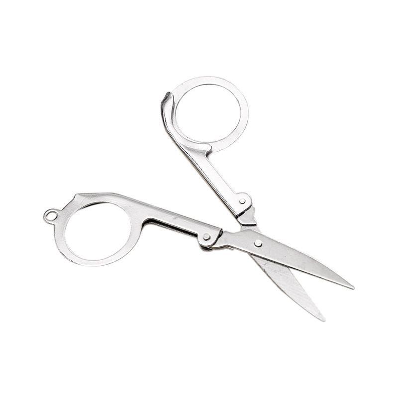 Compact Folding Travel Scissors - Mini Portable Student Stationery Tool