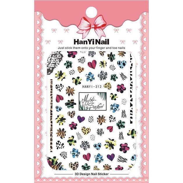 Selbstklebender Nagelsticker Blume Blatt Schmetterling Nagelaufkleber Nagelkunst Dekoration