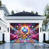 Disco Party Backdrop, 70s 80s Retro Disco Ball Neon Background Banner for Birthday & Themed Parties