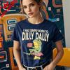 Born To Dilly Dally TShirt Vintage Frog Tshirt Funny Retro Graphic Tee Funny Womens Aesthetic Shirt Daily Life Casual Tops