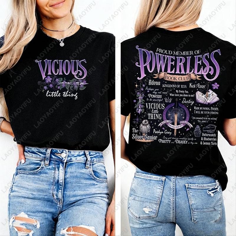 Powerless Book Club Gift Reckless Romance Books Shirt Kai Azer Booktok Merch Fearless Enemies To Lovers Book Lover Cotton Tshirt