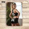 Vintage Fitness Metal Sign 8x12 Inch Gym Workout Wall Art Decor For Home Game Room