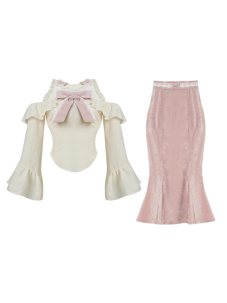 Ordentliches und sauberes Kleid für Open Princess Aleph Gothic Große Größe M [XHSUKADO] Damen, Schulter, Schulterfrei, Ärmel, Rock, Spitze, Band, Rüschen,