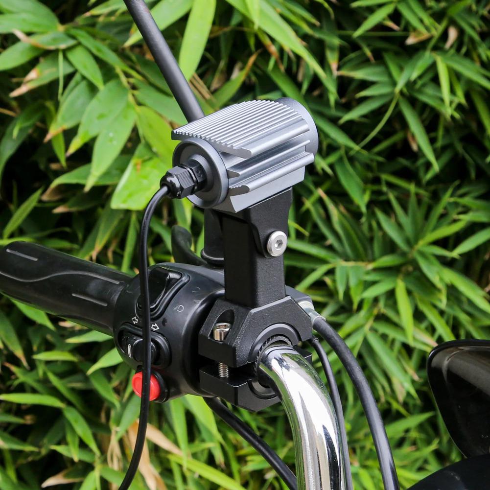 Aluminum Alloy Adjustable Spotlight Bracket for Motorcycles ATV UTV Electric Vehicles Multi Angle Vehicle Bumper Handlebar