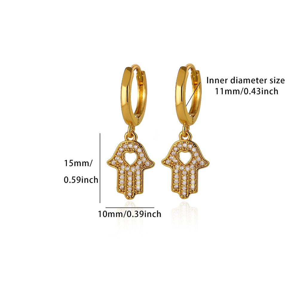 New Mini CZ Star Moon Butterfly Pendant Hoop Earrings For Women Elegant Fashion Geometry Tiny Hoops Earring Jewelry Party Gift