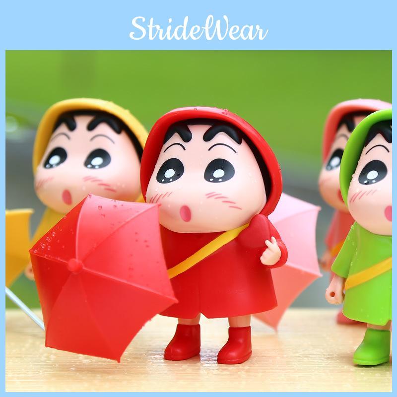 Shin Raincoat Crayon Chan Pvc Action Figure Model For Home Office Fans Anime