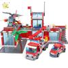 HUIQIBAO 774 Piezas Modelo de Estación de Bomberos de Ciudad Bloques de Construcción Camión de Bomberos para Niños Ladrillos de Construcción Educativos Juguetes Para Niños