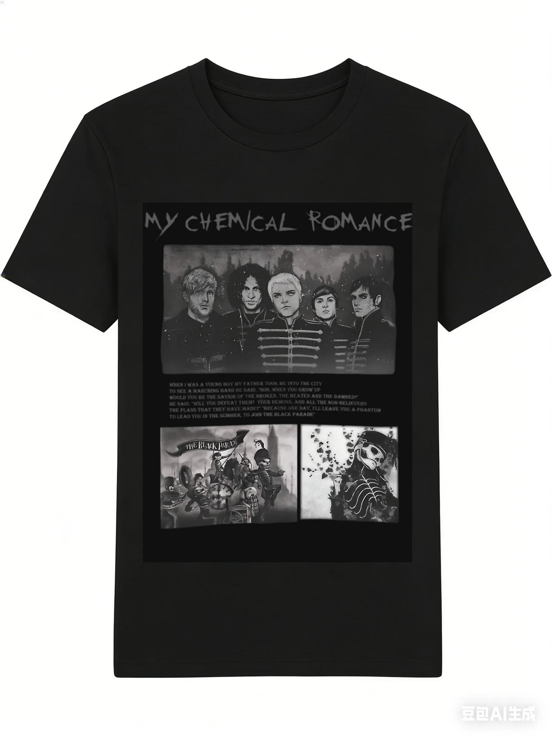 

My Chemical RoUnisexce MCR Graphic 2026 Unisex Unisexs TShirt Cotton ONeck Short Sleeve Oversized Y2K Vintage Popular Tshirts 4XL
