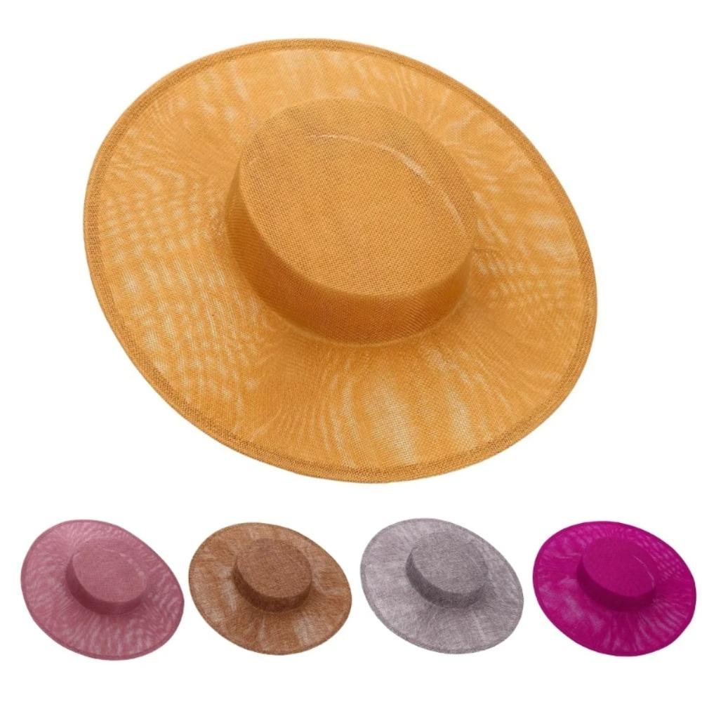 Base de Fascinator de Chapeau DIY Élégante Couvre-chef Plusieurs Couleurs Base de Chapeau Couleur Unie Grands Chapeaux Hauts Mariage