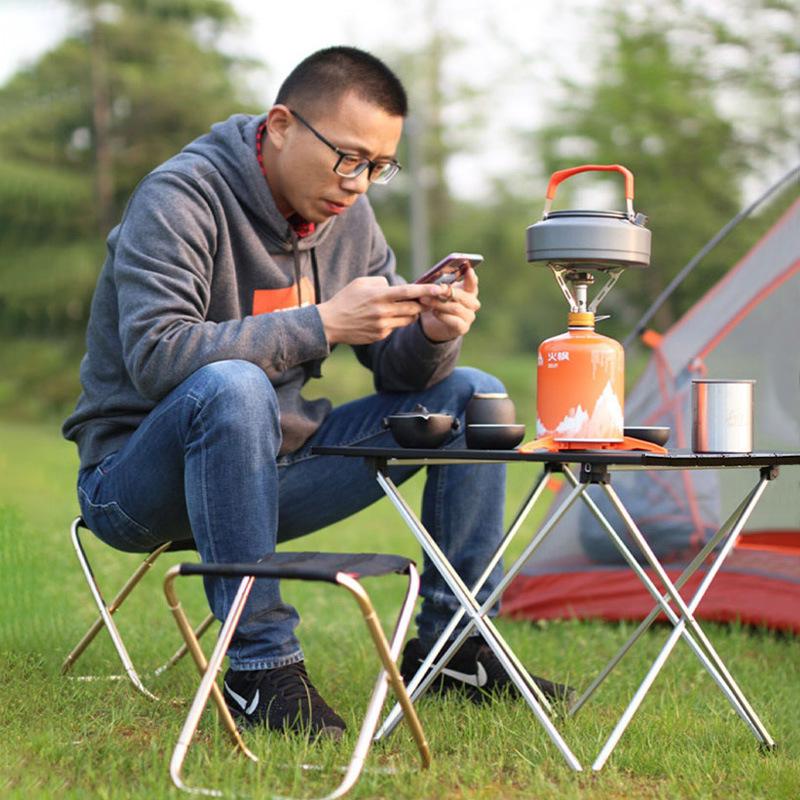 Outdoor Folding Table Portable Barbecue Table Ultra Light Aluminum Alloy Egg Roll Table Camping Picnic Table Camping Folding Table