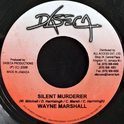 7inch Record WAYNE MARSHALL / BUSY SIGNAL - Silent Murderer / Man A Thug NONE Daseca 2006 Jamaica Reggae, Ska & Dub Used