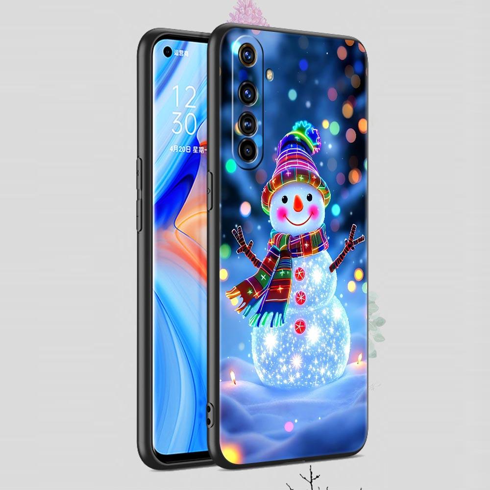 Christmas Snowman Soft TPU For Realme 13 12 11 10 9 Pro Plus GT3 GT2 C21 C25 C35 C53 C55 C67 Pro 5G Phone Case Cover Fundas Bags