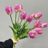High-End Realistic Tulip Simulation Flower Hand-Held Design Flower Arrangement Faux Tulip Flower Parrot Tulip Lifelike Tulip