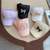 Children's Four Seasons Sweet and Cute Pink Hat Quick Drying Cap Half Empty Top Can Be Tied Ponytail Shade Baby Baseball Cap