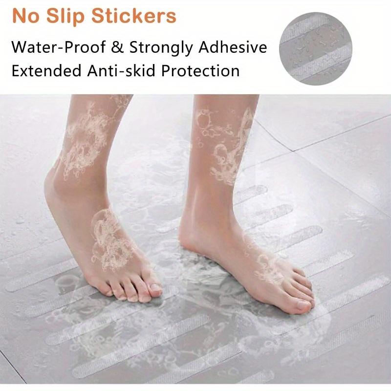 1/3 Pack Stair Steps Anti-slip Rubber Bathroom Bathtub Transparent Non-slip Stickers with Bathroom Shower Anti-slip Strip