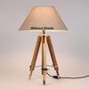 48.26 Cm Wooden Tripod Table Lamp Without Shade, Night Lamp for Bedroom, Home Decor, Living Room, Light Lamp, Bedside, Bedroom, Room Decor
