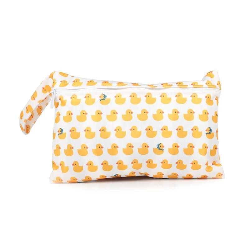 Wet Dry Baby Diaper Bag Mommy Toiletry Bags with Zippered Baby Diapers Waterproof Organizer Reusable