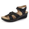 Summer new oversized breathable fish mouth exposed toe non slip casual one button sandals for mothers and women sandals