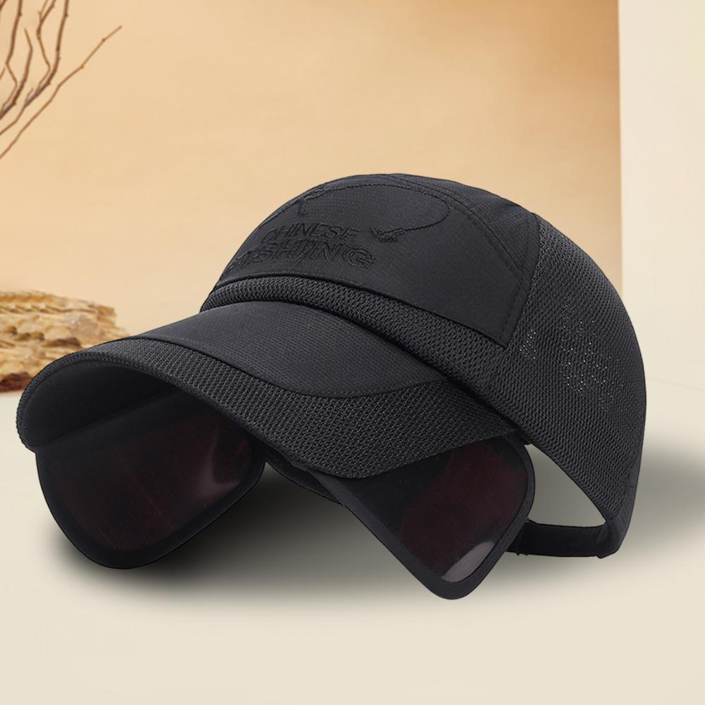 Sun Hat Washable Men Hat Extended Brim Practical Summer Outdoor Fishing Baseball Sport Visor Cap