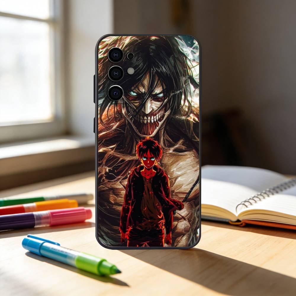 Luxury Hot Anime Attack On Titan  Phone Case For Samsung S25,S24,S21,S22,S23,S30,Ultra,S20,Plus,Fe,Note,10,9,5G Black Cover