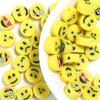 50 pcs Polymer Clay Animal & Fruit Style Mixed Color Flat Round Beads for DIY Bracelet Jewelry