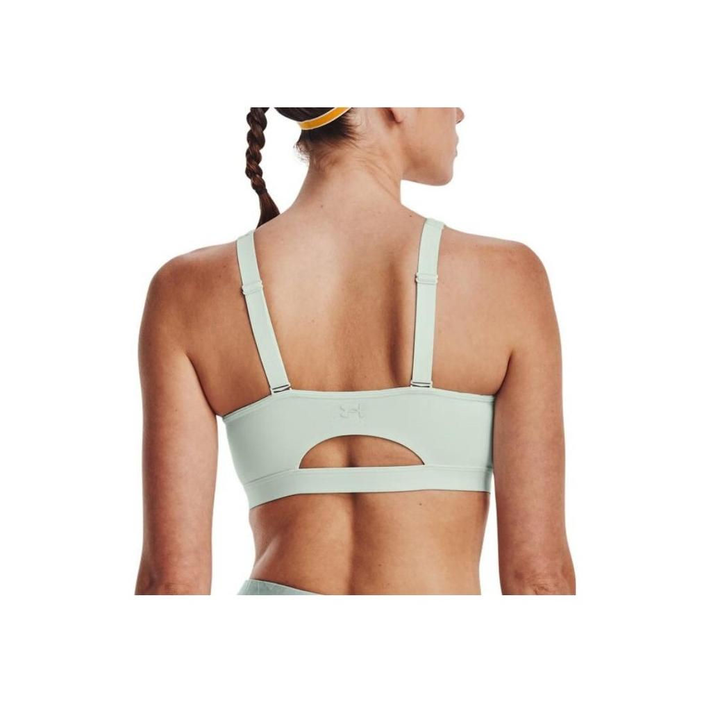 Under Armour SmartForm Solid Color Slim Fit Medium Support Sports Bra Women Underwear Green 1373826-592