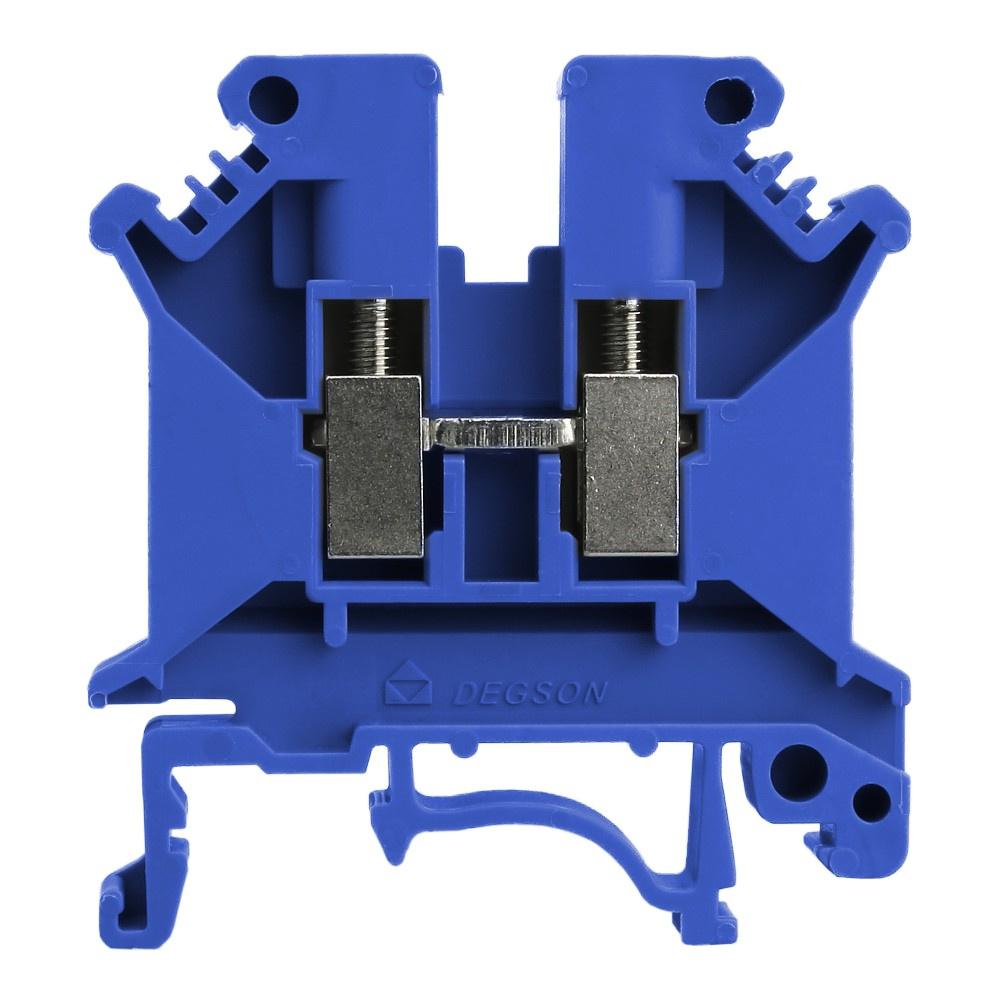Through Terminal Block Blue Screw 6Mm2 1P On Din Rail Th35